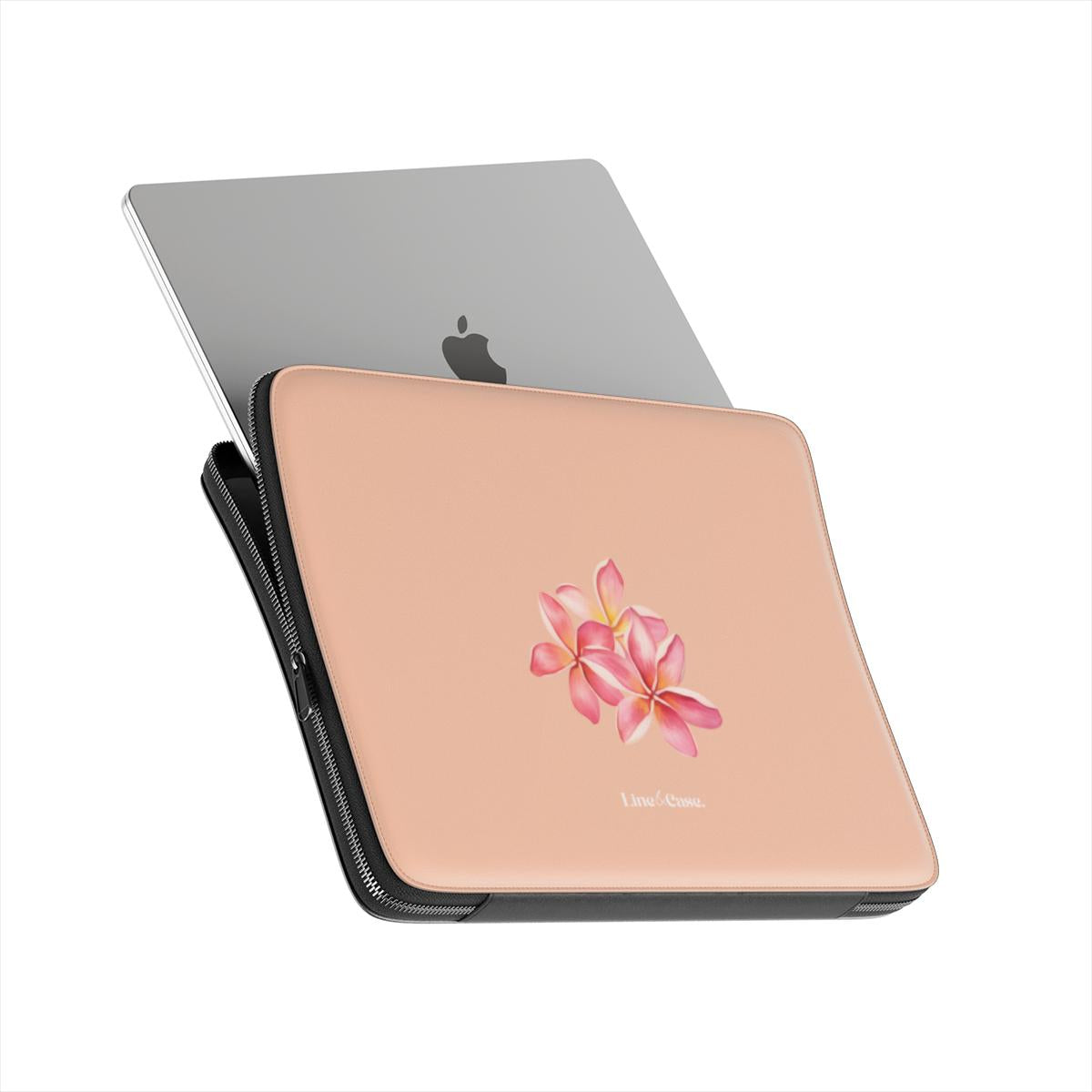 Tropical Flower in Peach Premium Laptop Sleeve