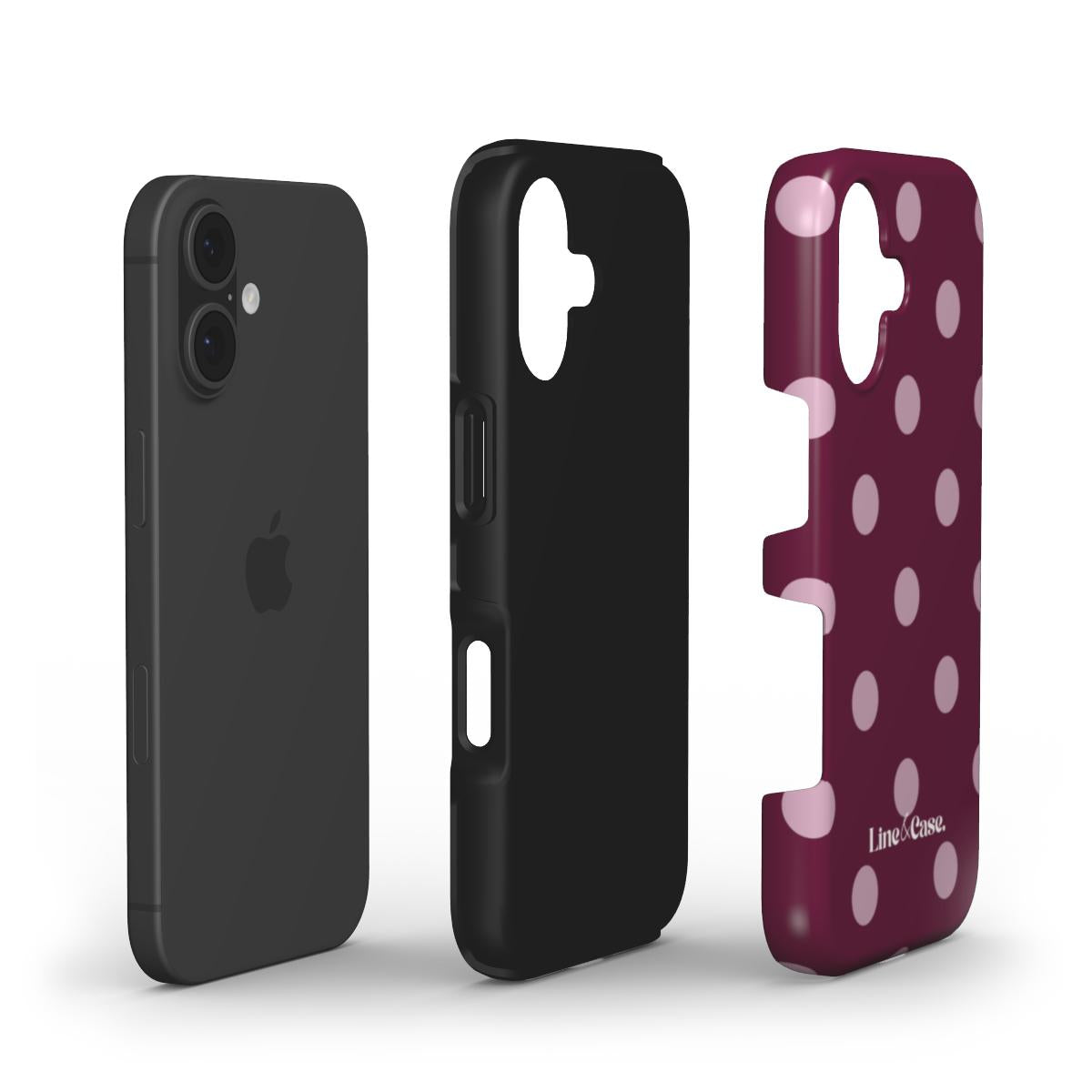 Spotted in Deep Red and Pink Tough Phone Case