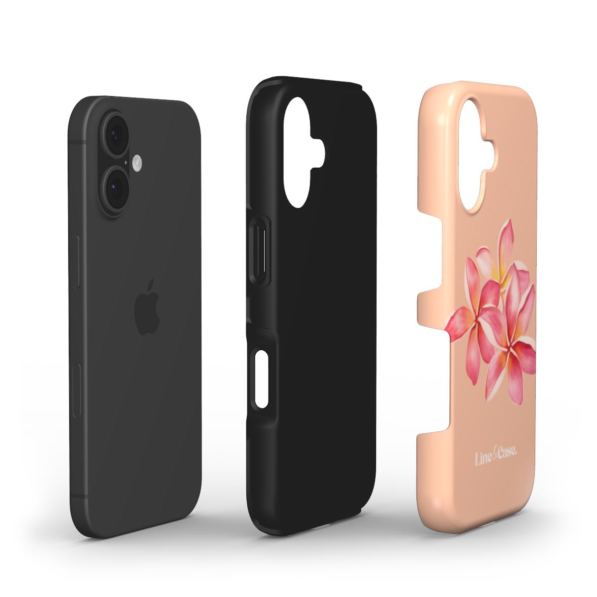 Tropical Flower in Peach Tough Phone Case
