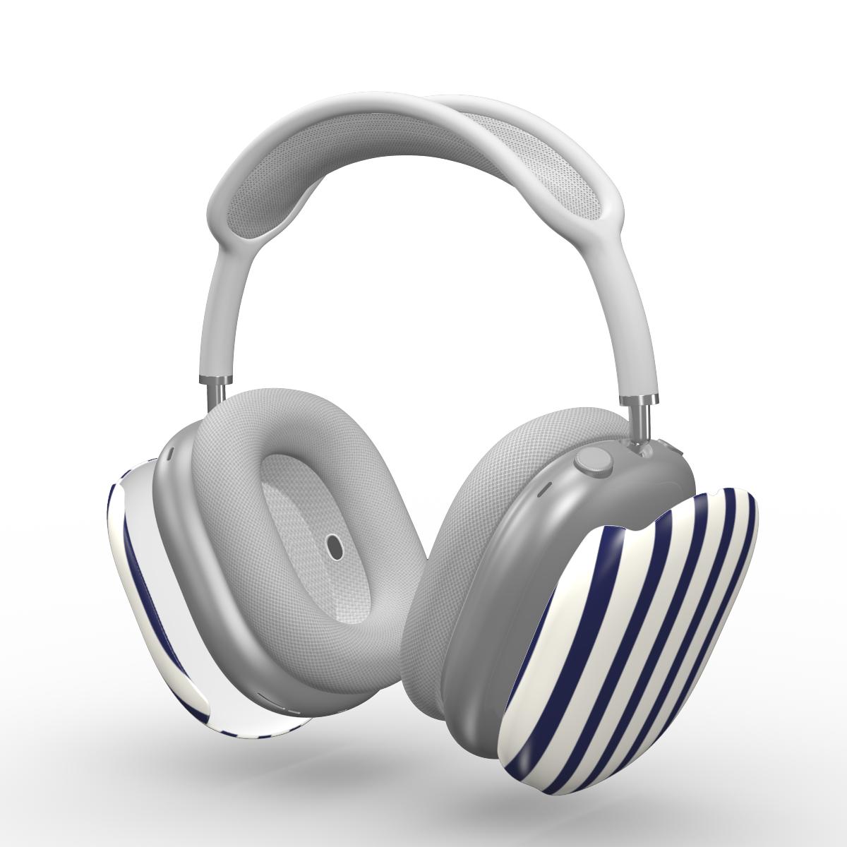 Linen Navy Stripes AirPods Max Tough Case