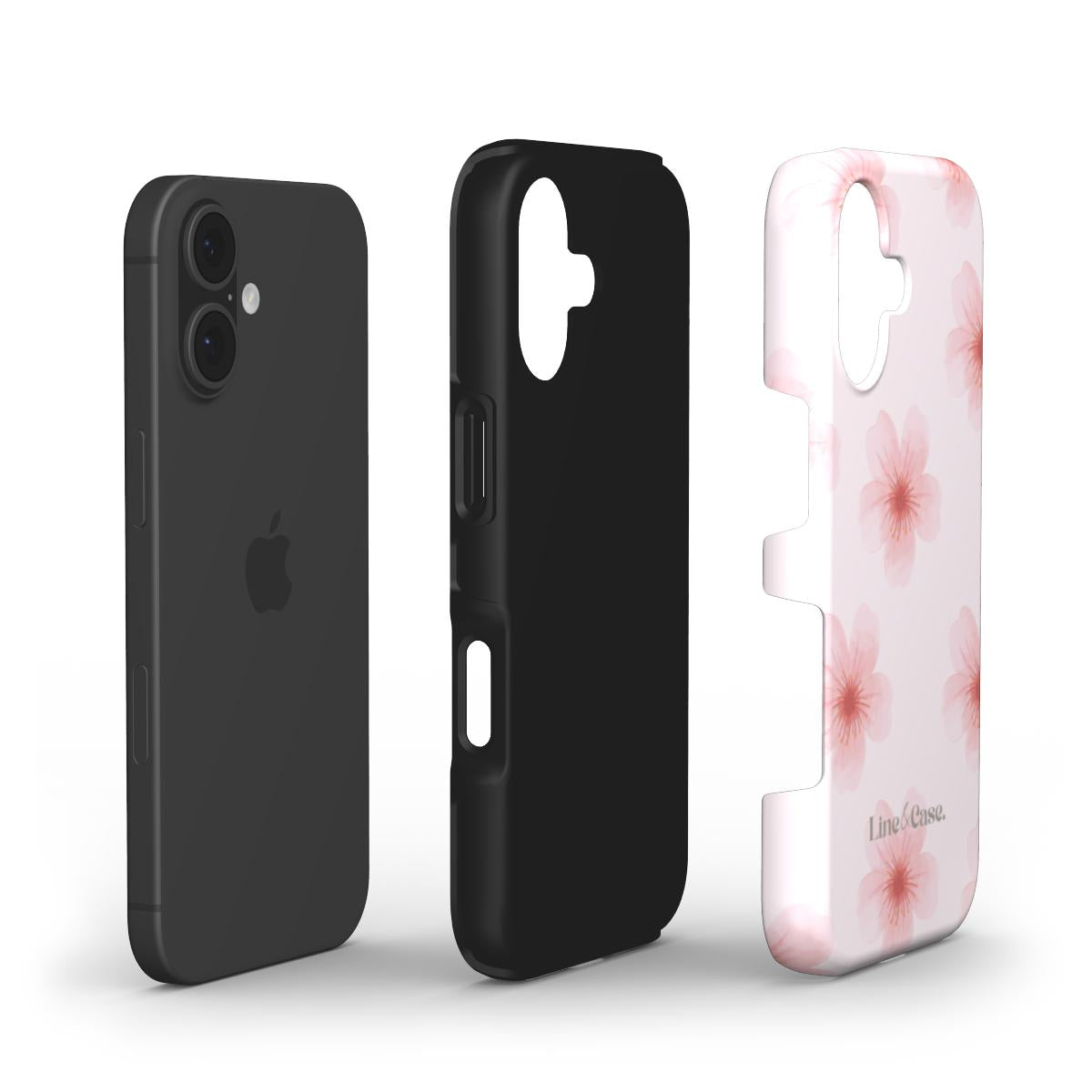 Pink Watercolour Flower Tough Phone Case