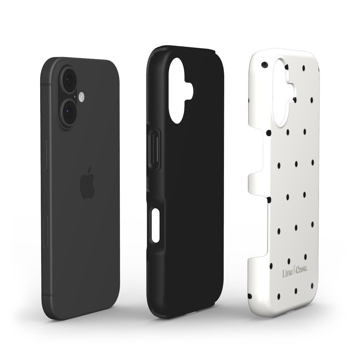Boutique Black and White Spots Tough Phone Case