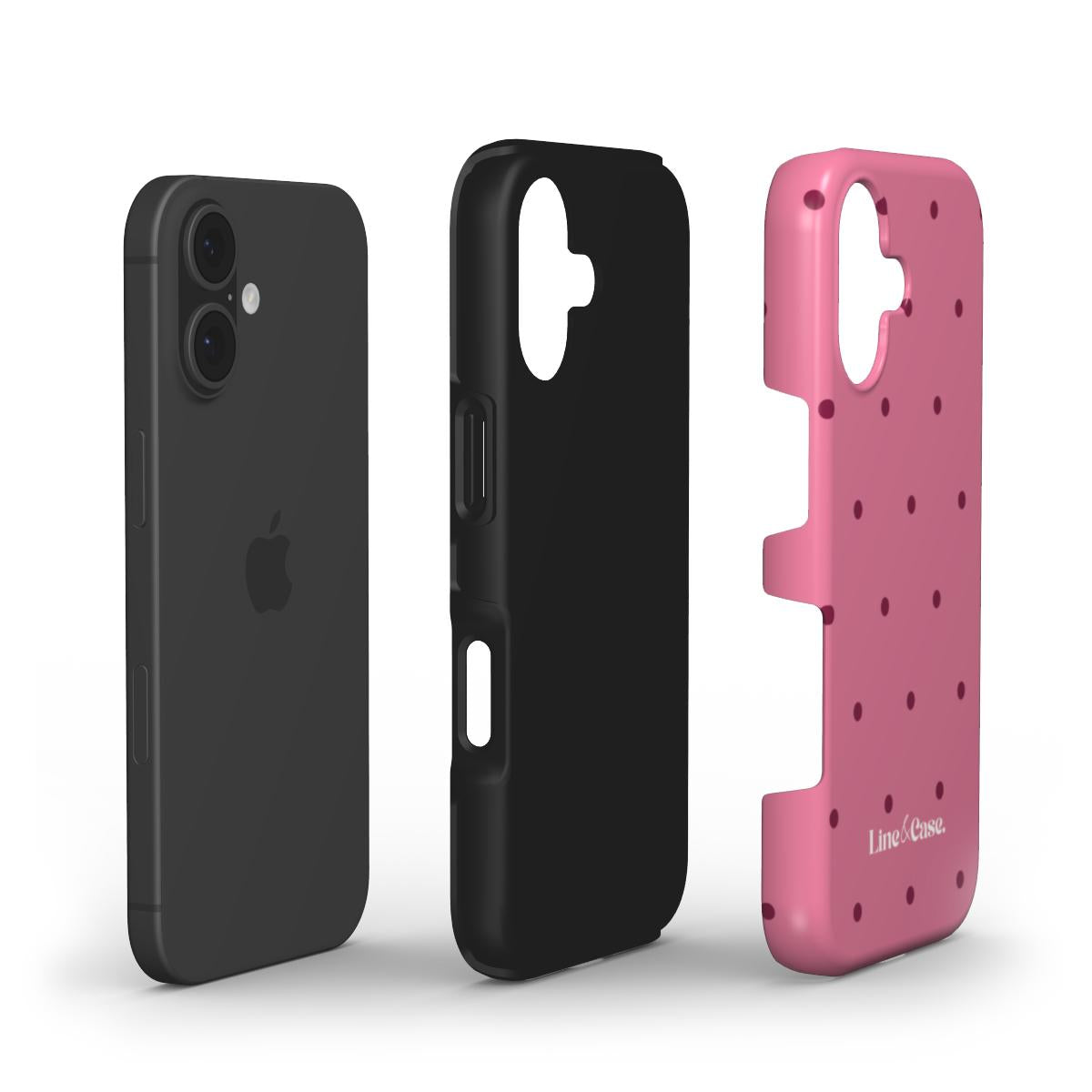 Boutique Deep and Light Pink Spots Tough Phone Case