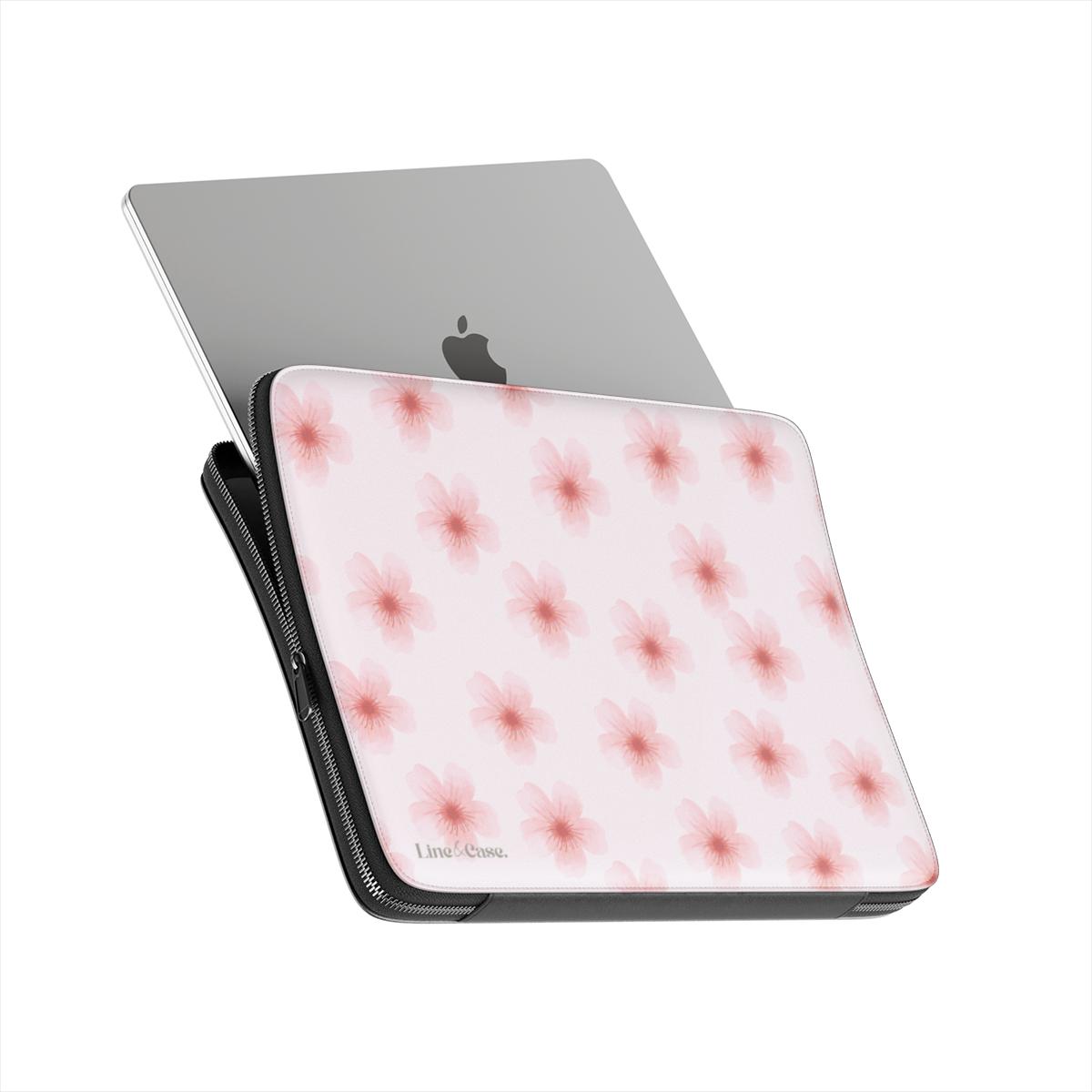 Pink Watercolour Flower Premium Laptop Sleeve