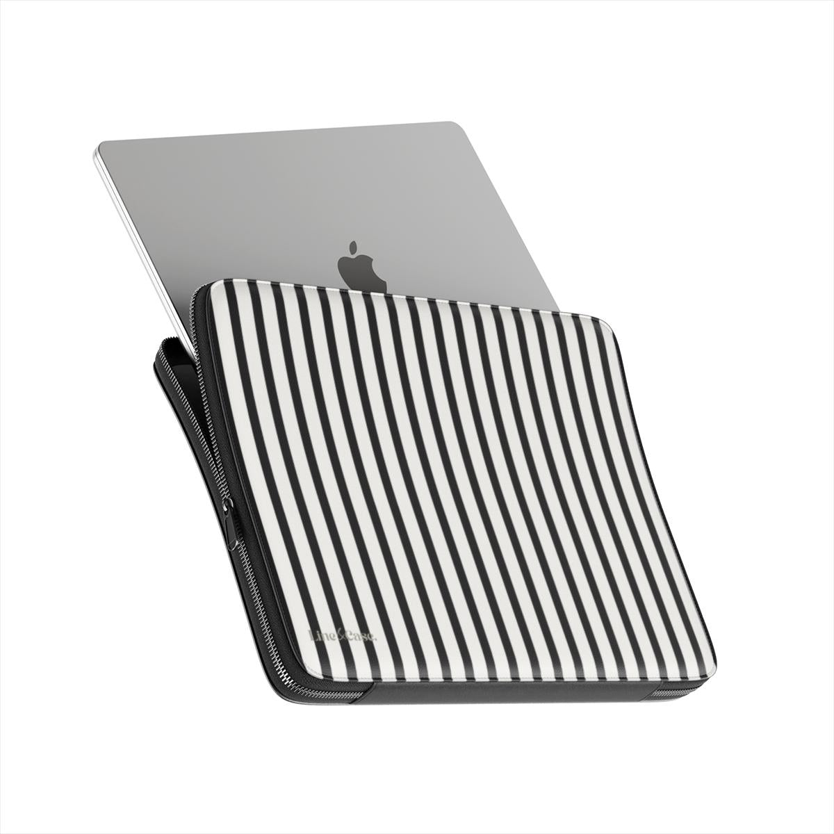 Black & White Stripes Premium Laptop Sleeve