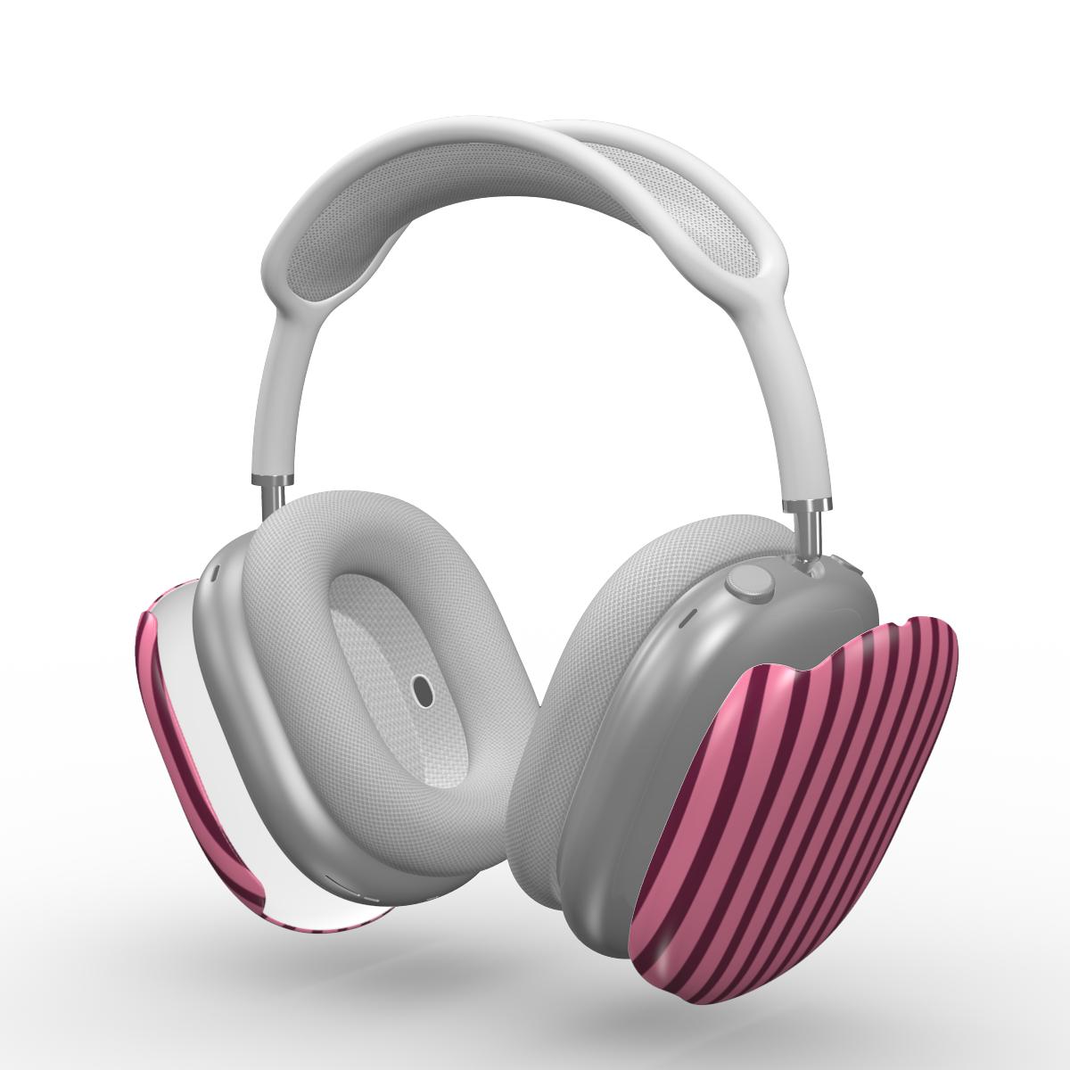 Dark Pink Stripes Apple AirPods Max Tough Case