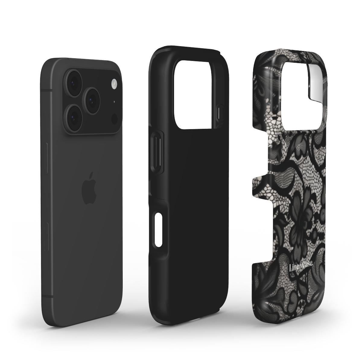 Black Lace Tough Phone Case