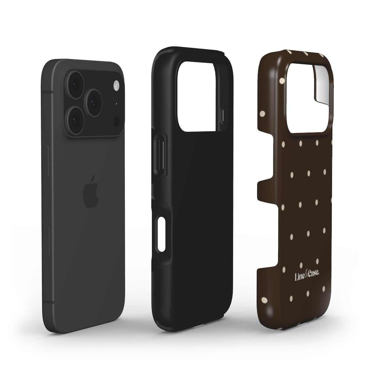 Brown Small Spots Tough Phone Case
