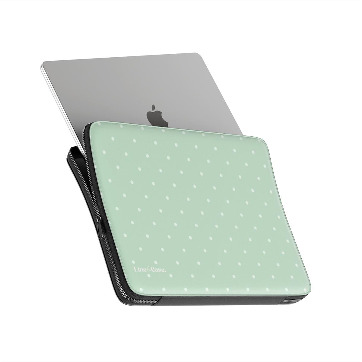 Matcha Green Small Spots Premium Laptop Sleeve