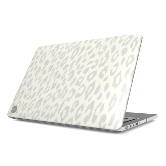 Leopard in soft grey MacBook Case