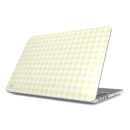 Yellow Pretty in Plaid MacBook Case