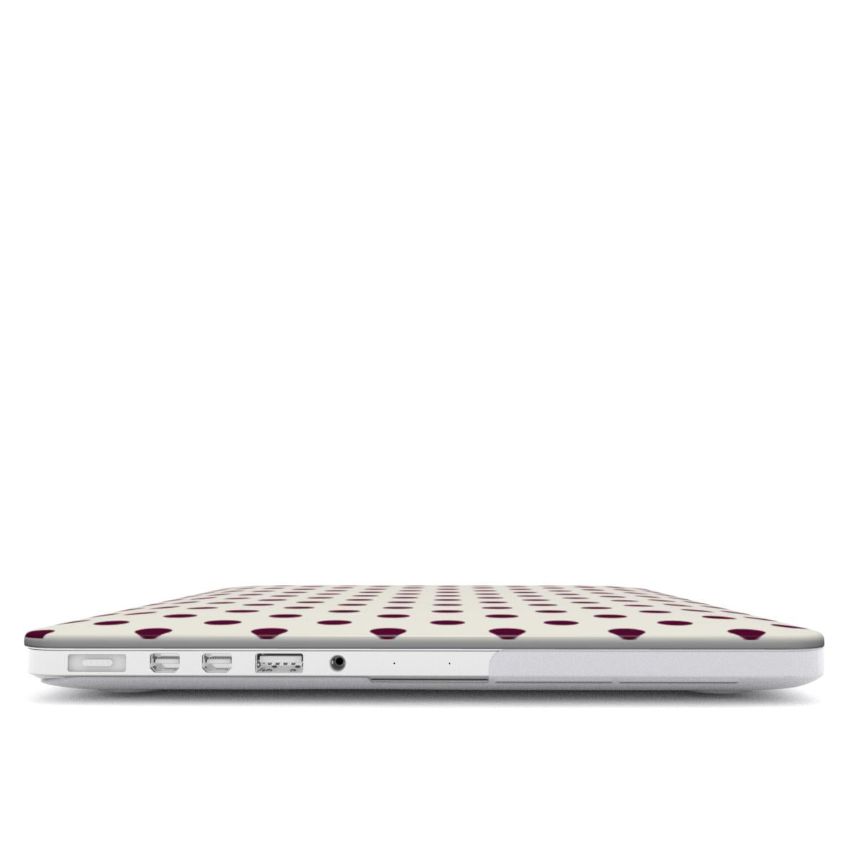 Spotted in Reverse Deep Red MacBook Case