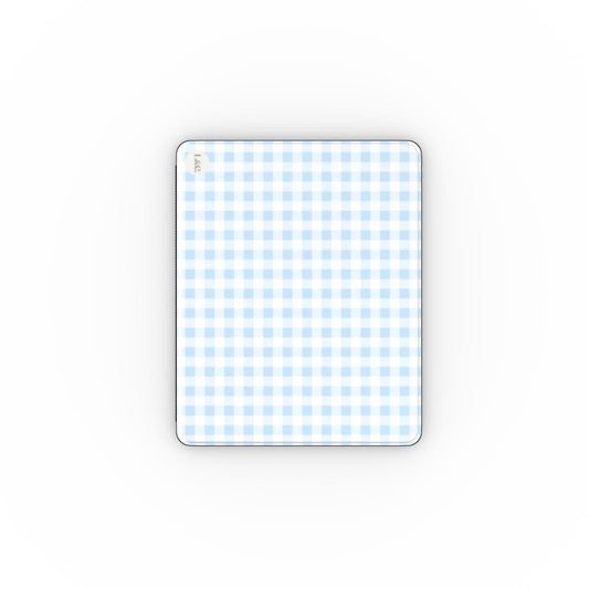 Blue Pretty in Plaid Apple iPad Case