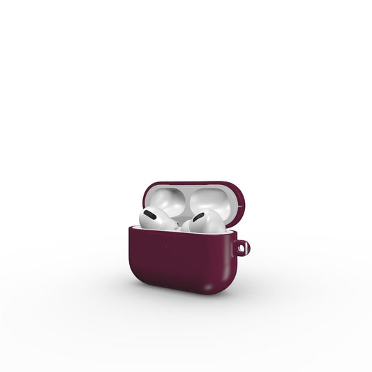 Deep Red Neutrals Apple AirPods Tough Case