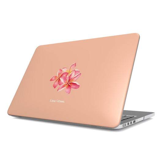 Tropical Flower in Peach MacBook Case