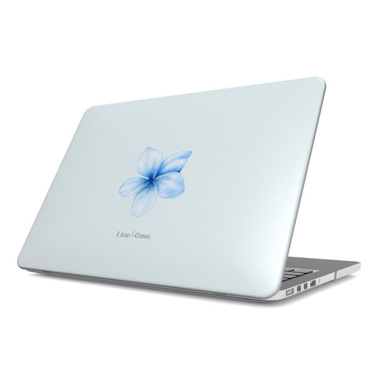 Tropical Flower in Blue MacBook Case