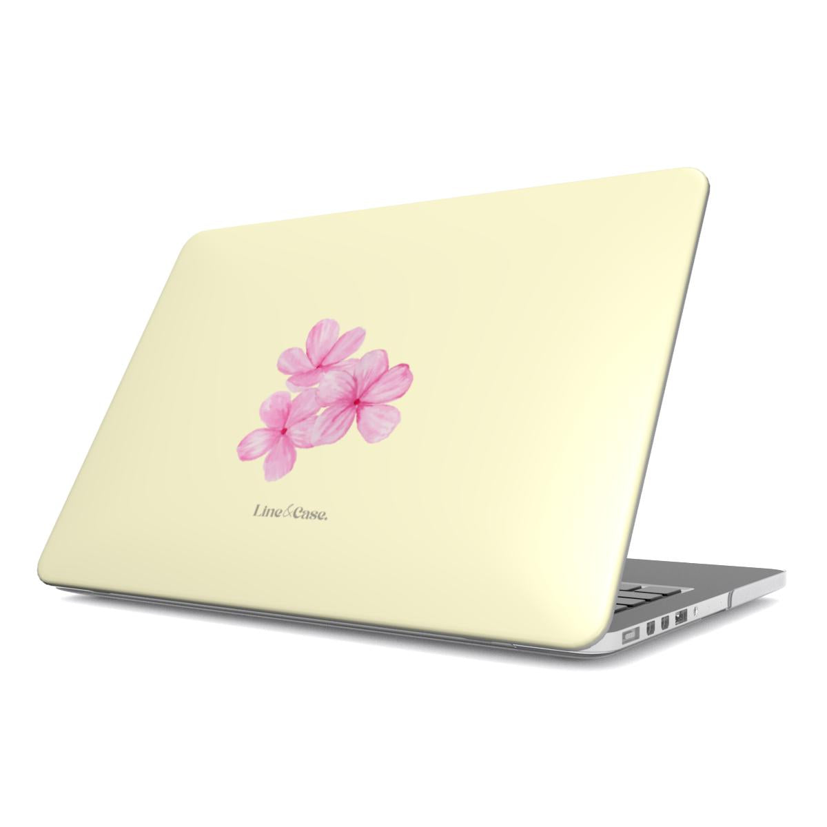 Tropical Flower in Yellow/Pink MacBook Case