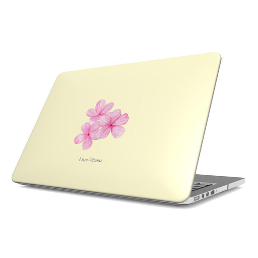 Tropical Flower in Yellow/Pink MacBook Case