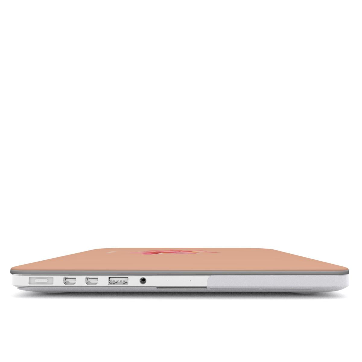 Tropical Flower in Peach MacBook Case