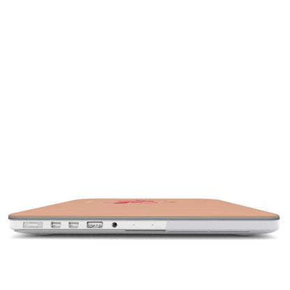 Tropical Flower in Peach MacBook Case