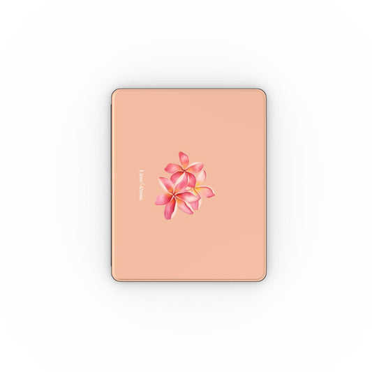 Tropical Flower in Peach Apple iPad Case