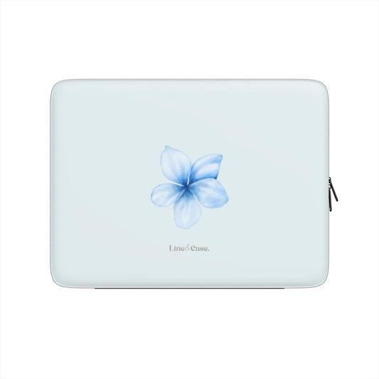 Tropical Flower in Blue Premium Laptop Sleeve