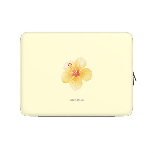 Tropical Flower in Yellow Premium Laptop Sleeve
