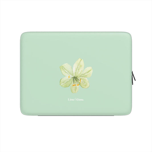 Tropical Flower in Green Premium Laptop Sleeve