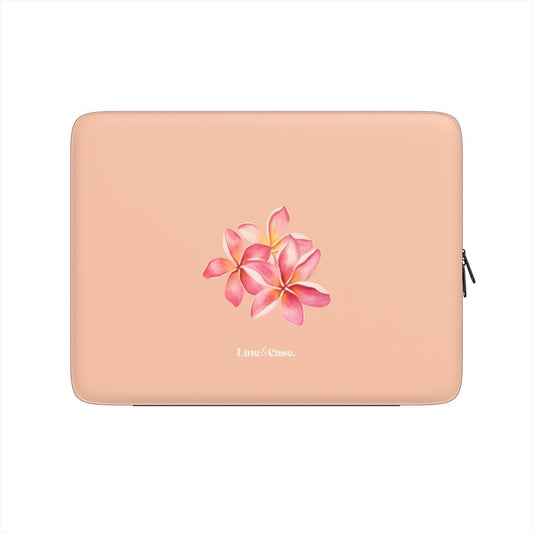 Tropical Flower in Peach Premium Laptop Sleeve