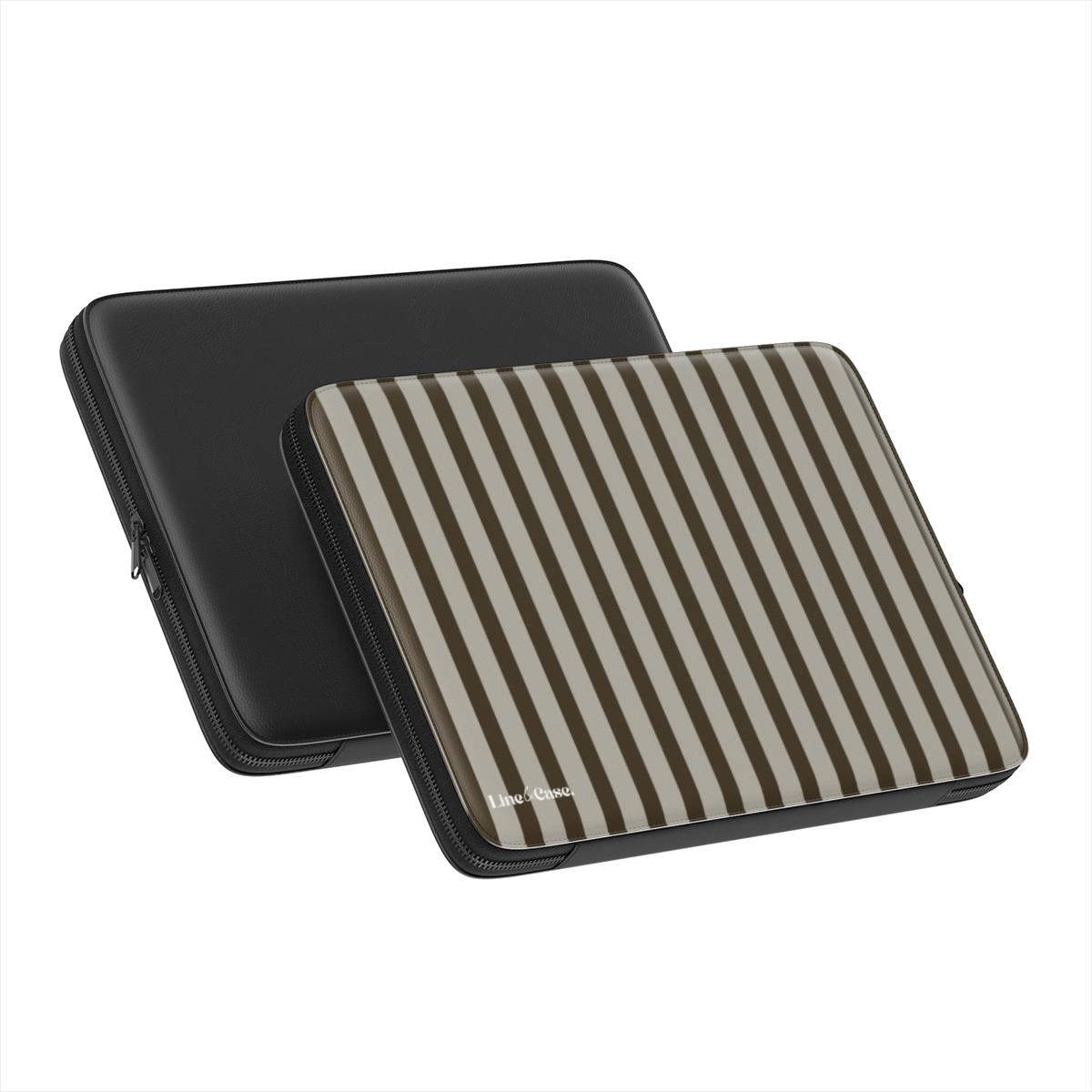 Brown Stripes Premium Laptop Sleeve