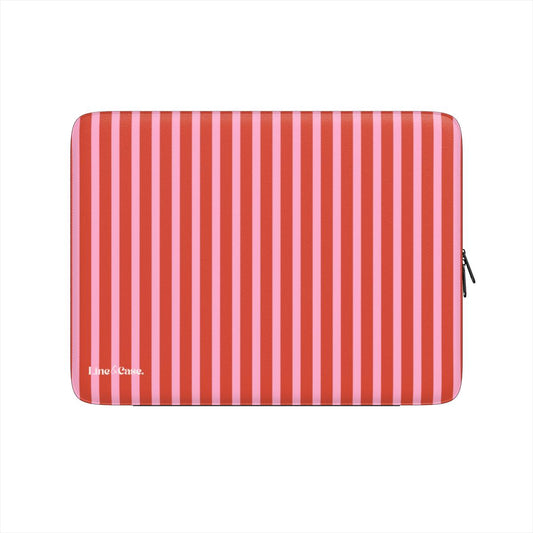 Strawberry Stripes Premium Laptop Sleeve