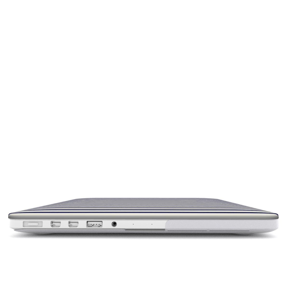 Linen Navy Stripes MacBook Case