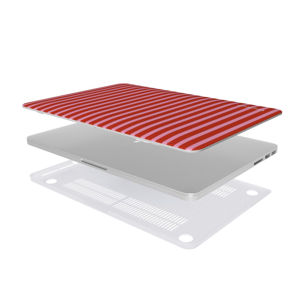 Strawberry Stripes MacBook Case