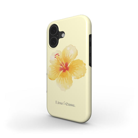 Tropical Flower in Yellow Tough Phone Case