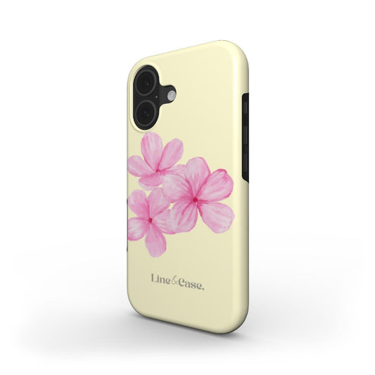 Tropical Flower in Yellow and Pink Tough Phone Case