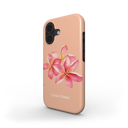 Tropical Flower in Peach Tough Phone Case