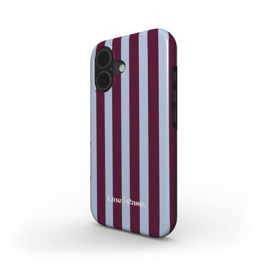 Stripes in Deep Red and Blue Tough Phone Case