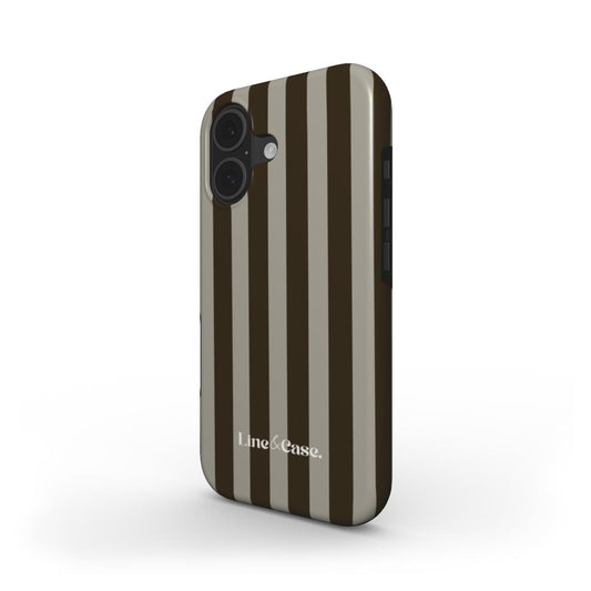 Stripes in Brown Tough Phone Case