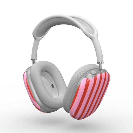 Pink Strawberry Stripes Apple AirPods Max Tough Case
