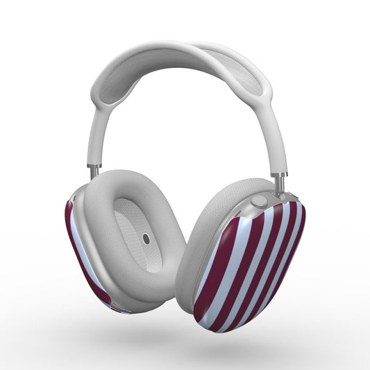 Deep Red and Blue Stripes Apple AirPods Max Tough Case