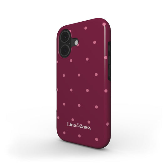 Boutique Reverse Deep and Light Pink Spots Tough Phone Case