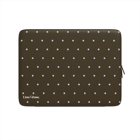 Brown and Blue Small Spots Premium Laptop Sleeve