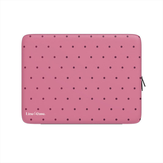 Dark Pink Small Spots Premium Laptop Sleeve