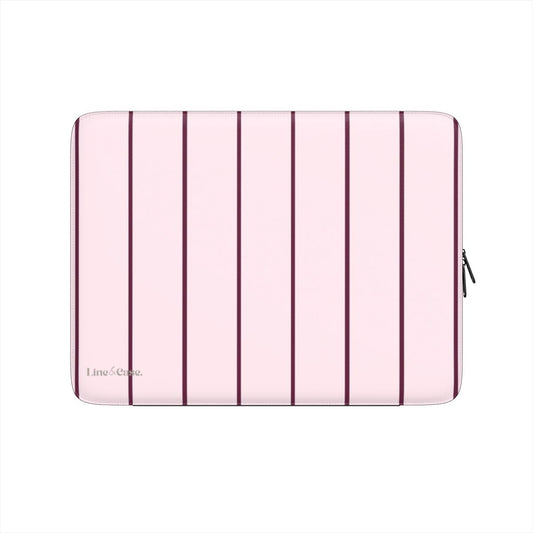 Pink Small Stripes Premium Laptop Sleeve