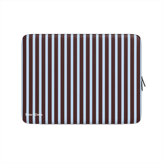 Blue and Brown Stripes Premium Laptop Sleeve
