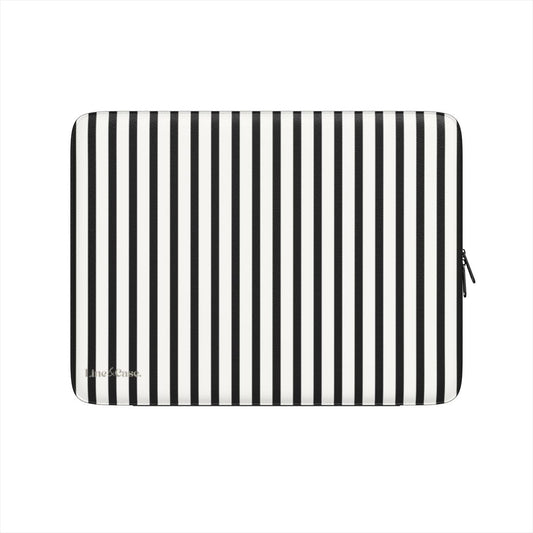 Black & White Stripes Premium Laptop Sleeve