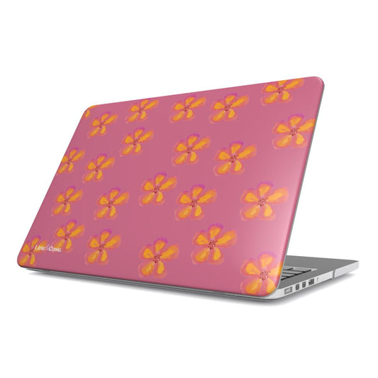 Orange Watercolour Flower MacBook Case