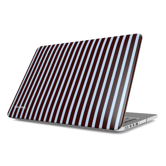 Brown & Blue Stripes MacBook Case