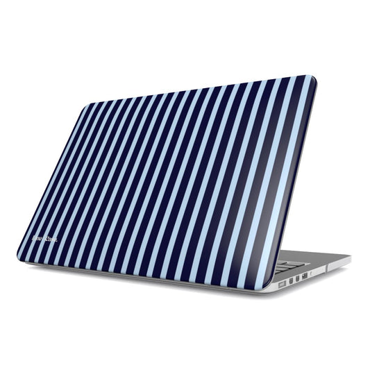 Dark & Light Blue Stripes MacBook Case