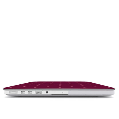 Dark Pink Small Spots MacBook Case